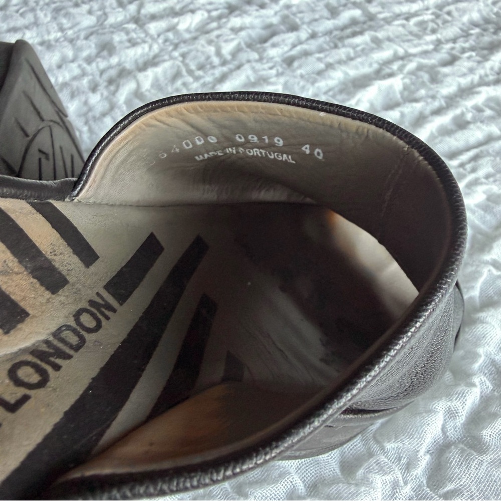 Fly London Jamb Black Leather Platform Wedge Sandals EU 40 - Picture 6 of 10